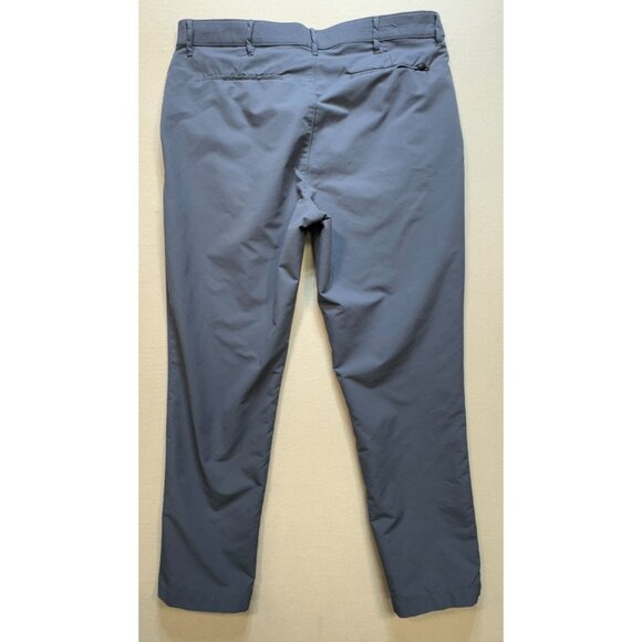 Banana Republic Men's Tech Chino Pants Slim Fit Flat Front Sz 38x30 Gray Stretch - Picture 2 of 13